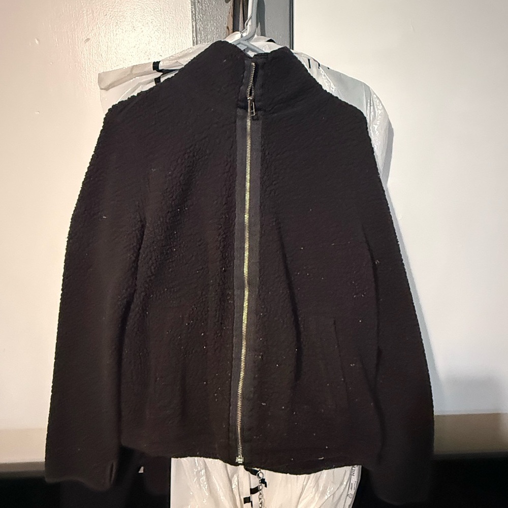 Old Navy Women's Black Teddy Jacket